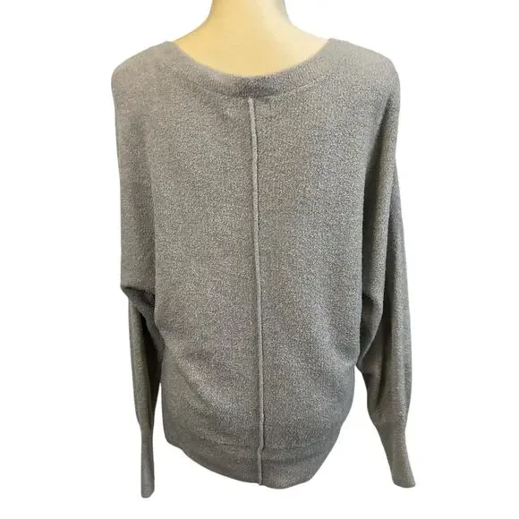 Barefoot Dreams Cozy Chick Lite Dolman Sleeves  Medium Gray - Picture 3 of 8